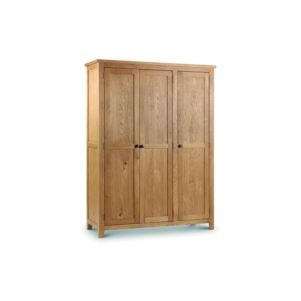 Stylish Oak 3 Doors Wardrobe